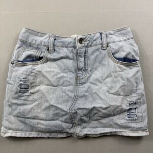 Vintage Y2K Juniors Limited Too Women's Denim Jeans Skirt Skort Size 14R